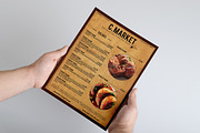 Old west style menu template, a Brochure Template by Tzochko (Thumbnail 1 of 5)