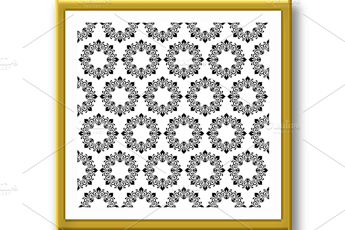 Damask Vector Background, a Pattern Graphic by FineArtStudio (Photo 2 of 3)