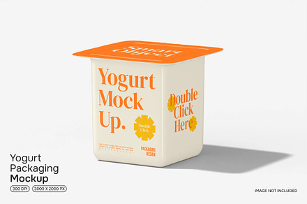 Yogurt Packaging Mockup