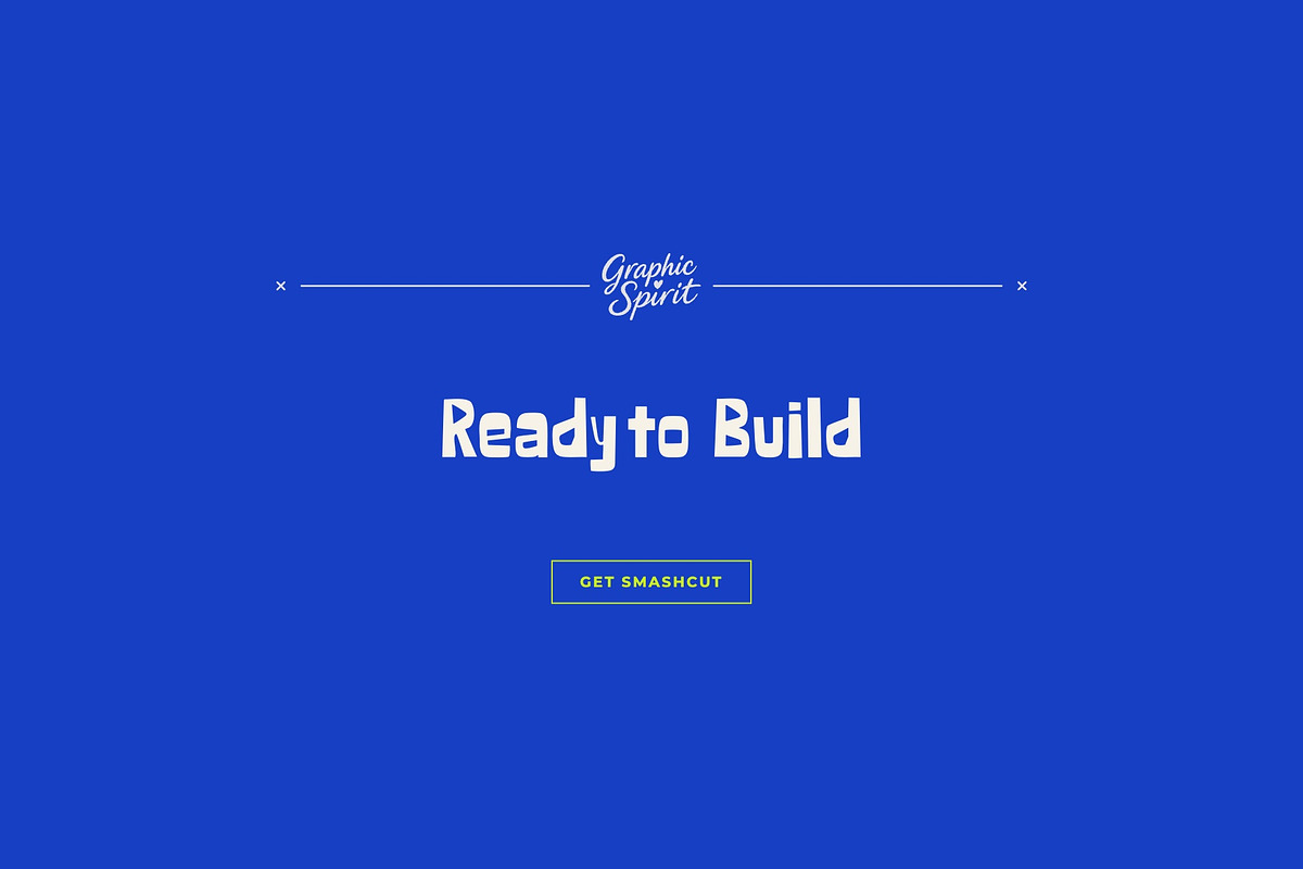 Smashcut Chunky Playful Display Font, a Blackletter Font by Graphic Spirit (Photo 8 of 8)