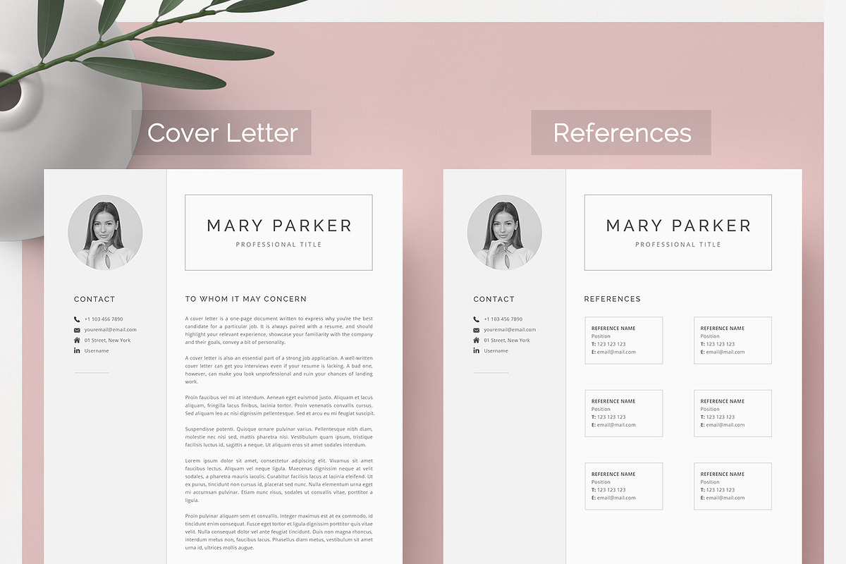 Word Resume & Cover Letter Template, a Resume Template by DemeDesign (Photo 3 of 6)