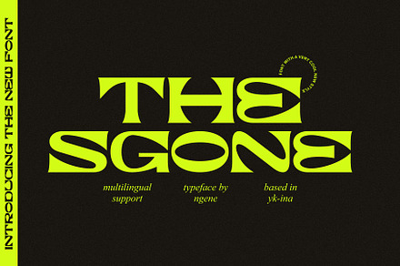 The Sgone Typeface