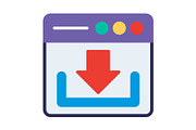 Download Flat Icon, a Duotone Icon by Pexelpy (Thumbnail 1 of 2)