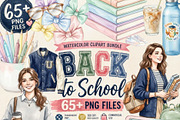 Back to School Aesthetic Clipart, a Seasonal Illustration by Tanya Kart (Thumbnail 15 of 15)