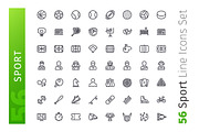 Sport Line Icons Set, an Outline Icon by Voysla's Shop (Thumbnail 2 of 4)