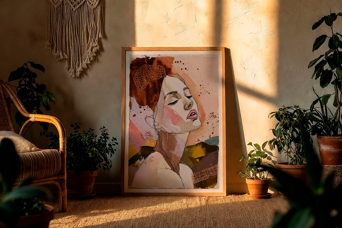 Collage Woman ART, a Wallpaper Graphic by O m N i  Studio (Photo 14 of 15)
