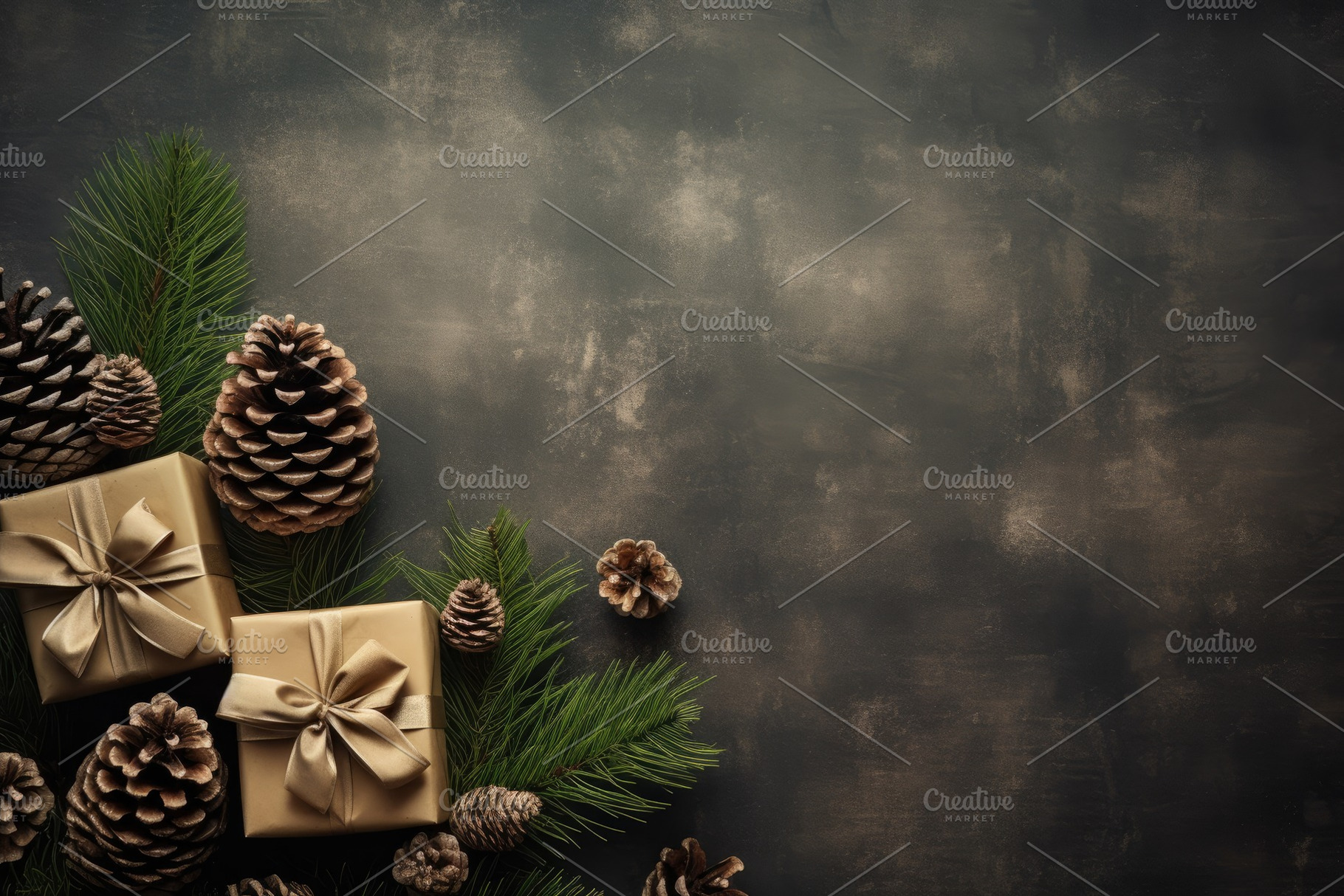 Christmas background with fir branch, a Photo by Iftikhar Alam