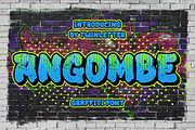 Angombe, a Font by twinstd (Thumbnail 1 of 10)