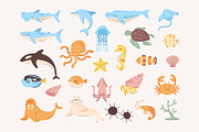 Sea Animal Clipart - Swiitery, an Animal Illustration by Iconixar & Friends (Thumbnail 2 of 2)