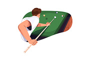 People play pool at billiard table, a Sport Illustration by PaperTrident (Thumbnail 5 of 8)
