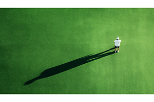 Aerial view of a man in sportswear, a Person Photo by Sergey Kotenev