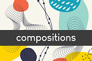 Abstract compositions and cards set, a Pattern Graphic by pixelwerk (Thumbnail 1 of 3)