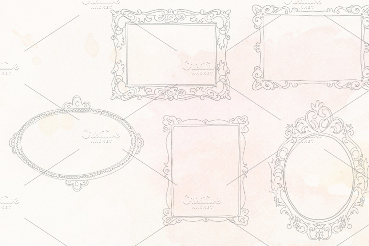 Vintage Doodle Frames preview 3