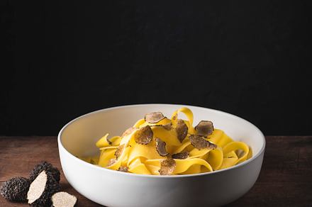 Pappardelle pasta with black truffle