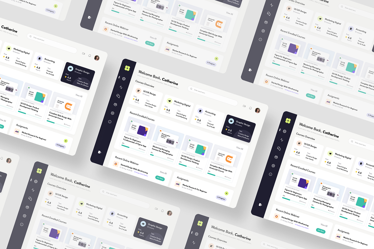 Webinar Course Admin Dashboard, a Websites & App Template by SquidPixey (Photo 4 of 5)