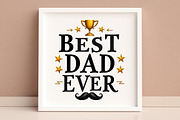 Best Dad Ever – Father's Day SVG, an Illustration by Awieee1 (Thumbnail 4 of 4)
