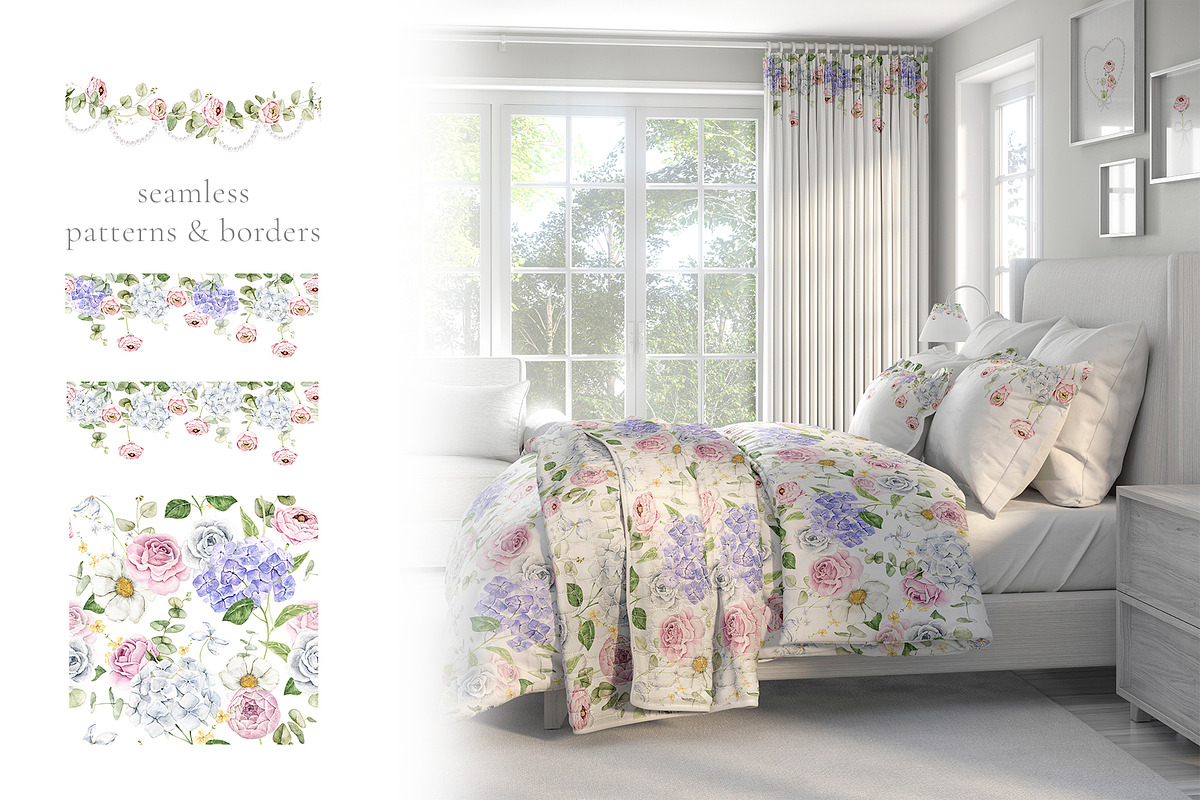 Fleur de Perle Watercolor Clipart, a Decorative Illustration by Eves_Aquadreams (Photo 9 of 12)