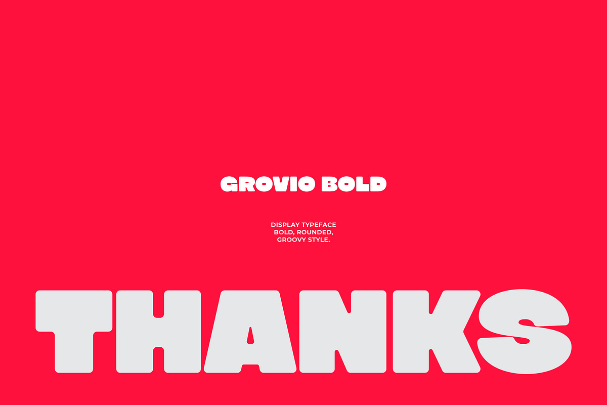 Grovio - Bold Dsiplay Font, a Sans Serif Font by limitype (Photo 12 of 12)
