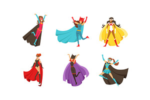 Superheroes Characters in Different, a Person Illustration by TopVectors