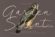 Garden Silent Elegant Script Font, a Script Font by stylishtype.co (Thumbnail 1 of 20)