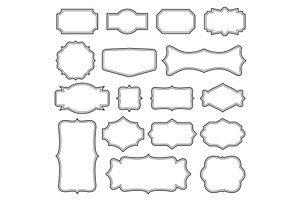 Decorative vintage frames border., a Decorative Illustration by HAPPY VECTOR