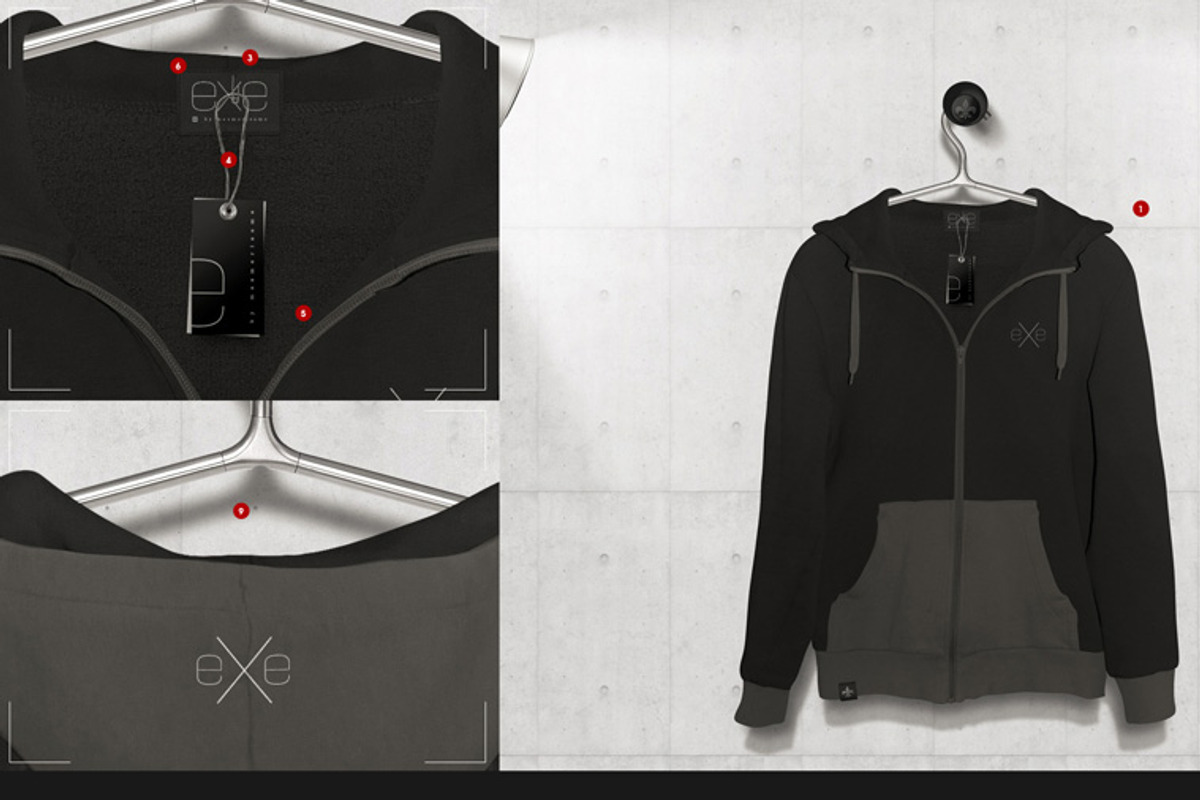 Hoodie On 5 Stages Mock-up, a Hoody Mockup by Mocca Mockups Store (Photo 59 of 69)