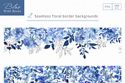 Watercolor Blue Roses with Birds, an Object Graphic by Sawango Designs (Thumbnail 10 of 13)