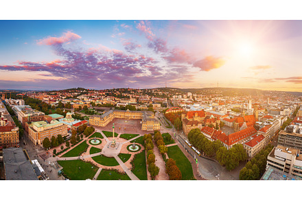 Schlossplatz in Stuttgart, Germany, an Architecture Photo by Nature and travel