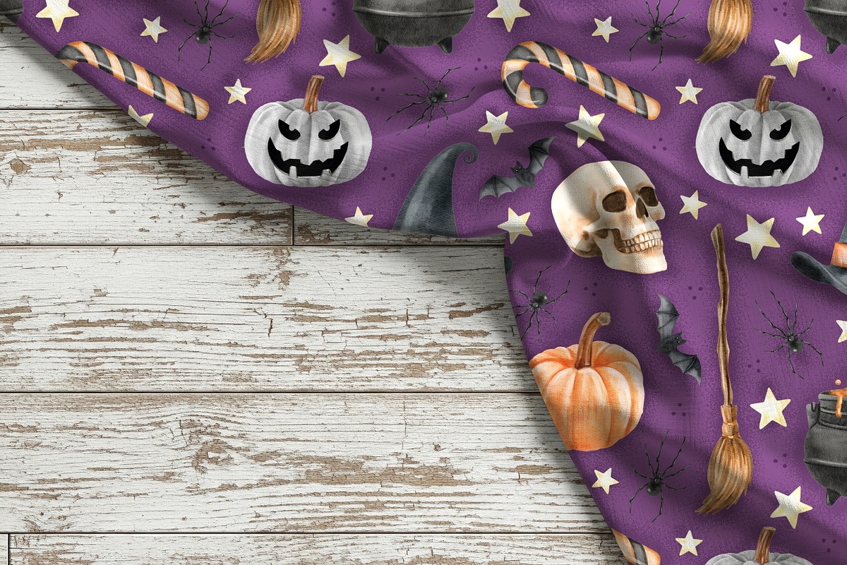 Halloween Seamless Pattern for Craft, a Pattern Graphic by Kreeya Art Shop (Photo 9 of 11)
