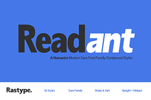 Readant Condensed - Family Font