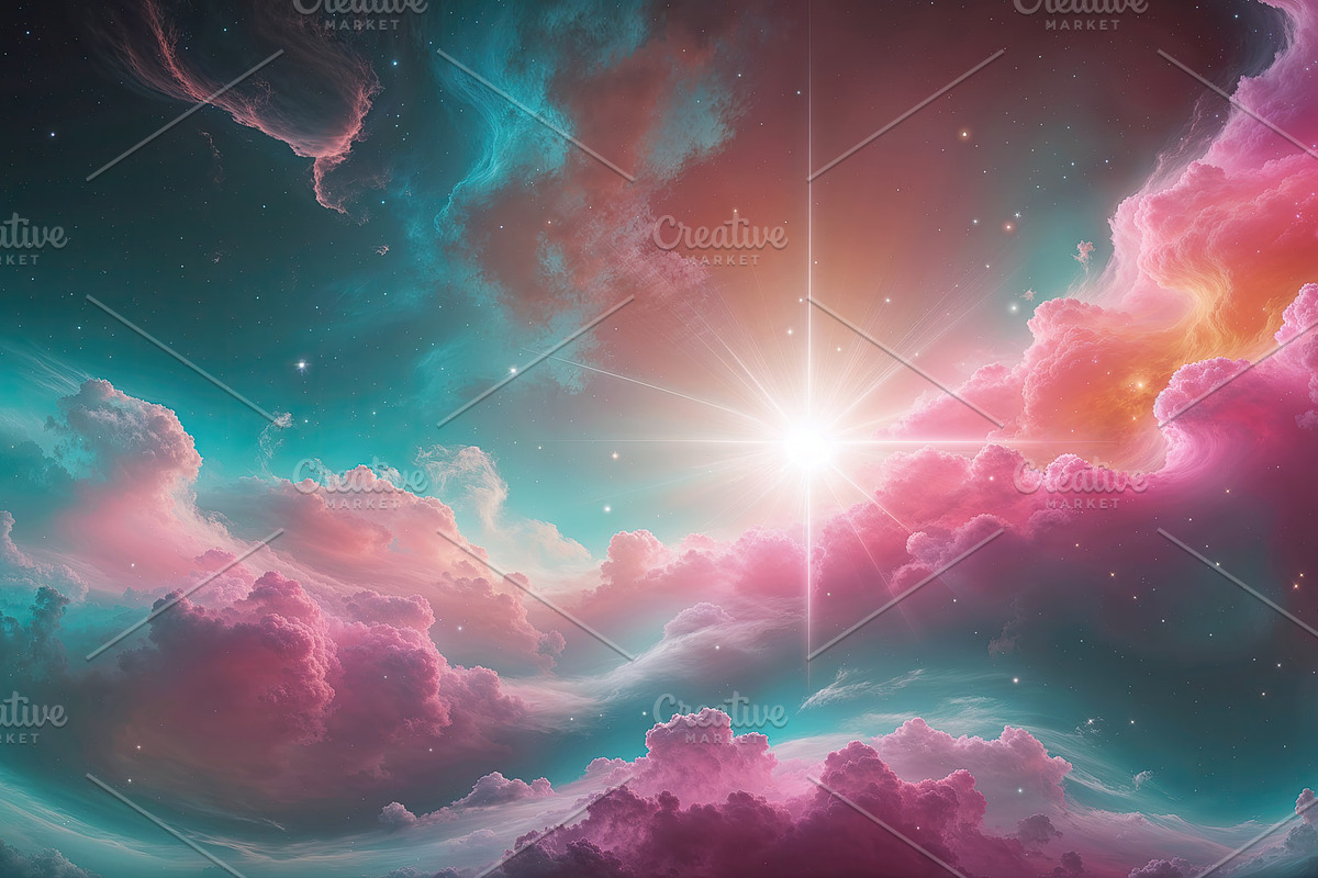Radiant central star, an Illustration by wavebreak