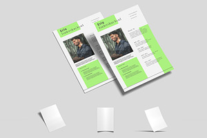 A4 Resume Mockup