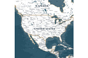 Vector World Map - Pacific View, a Graphic by PorcuPen Works (Thumbnail 4 of 6)