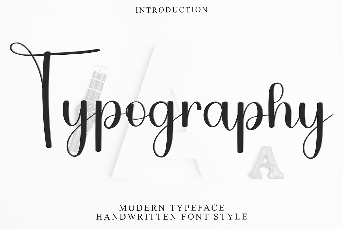 Typography, a Handwritten Font by FreshTypeINK (Photo 1 of 8)