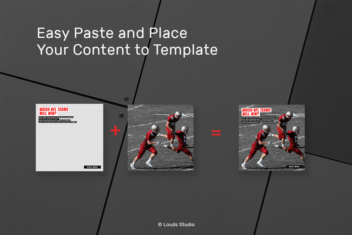 Sports Game Instagram Post, a Social Media Template by Louds Studio (Photo 6 of 7)