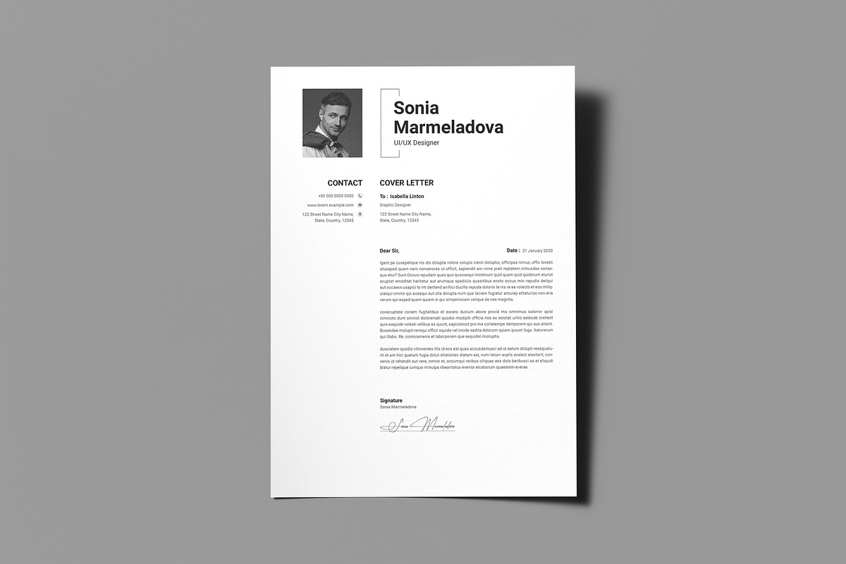 ATS Friendly Resume Templat Indesign, a Resume Template by PixelStudio (Photo 6 of 10)