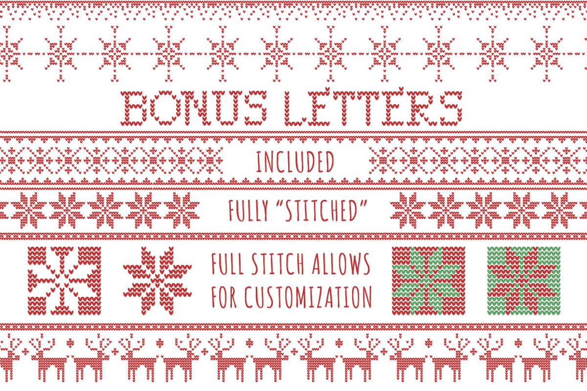 Christmas Sweater Knit Brushes preview 3