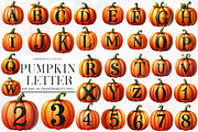 Pumpkin Letter Sublimation Bundle, an Illustration by Designworld (Thumbnail 1 of 5)