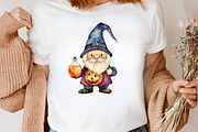 Watercolor Kawaii Halloween Gnome, an Illustration by Canvas Craft (Thumbnail 5 of 7)