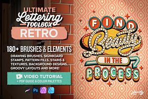 Retro Lettering Brush Toolbox, a Brush Add-On by Nico-Ng