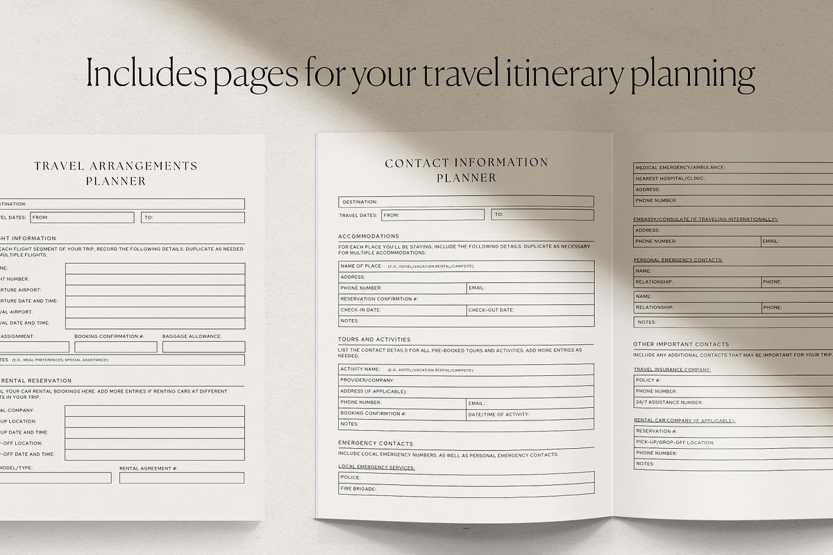 The Vacation Planner Canva, a Presentation Template by HelloKarla (Photo 6 of 9)