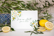 Renaissance. White Flowers & Citrus, a Decorative Illustration by Catch the Dream Art (Thumbnail 7 of 10)