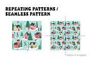 Winter Holiday Pattern Collection, a Pattern Graphic by CreativeChristiana (Thumbnail 4 of 9)