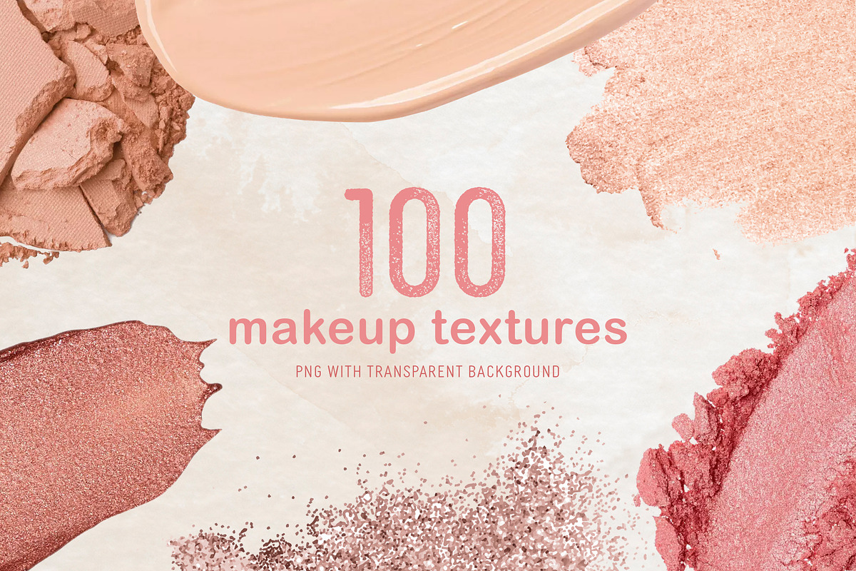 100 Makeup Textures in PNG, an Object Graphic by designerbianca (Photo 1 of 9)