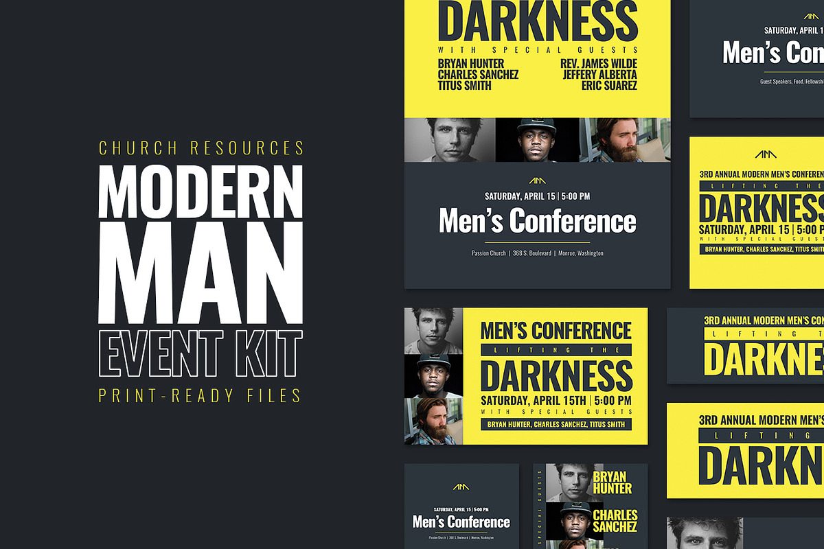 Modern Man Event Kit, a Presentation Template by Church Resources Depot (Photo 1 of 2)