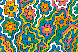 Vibrant abstract floral pattern, a Nature Photo by ZinetroN