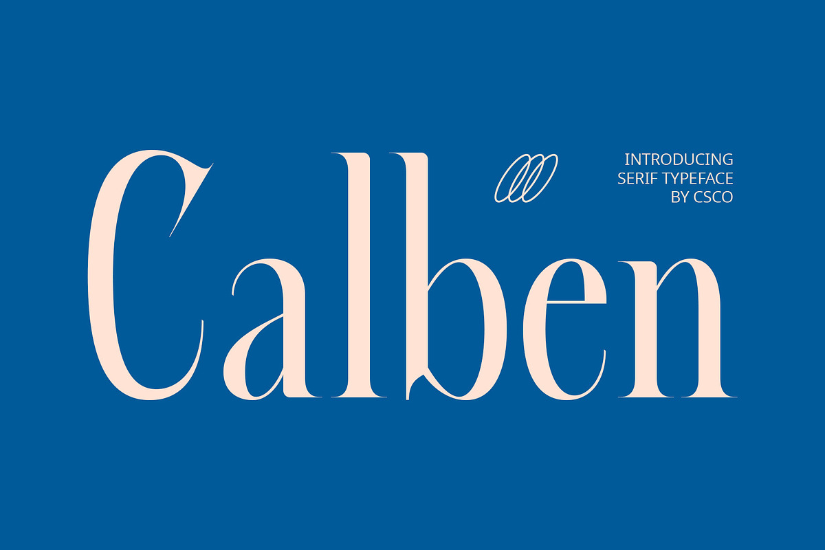 Calben – Elegant Font, a Serif Font by Craft Supply Co. (Photo 1 of 8)