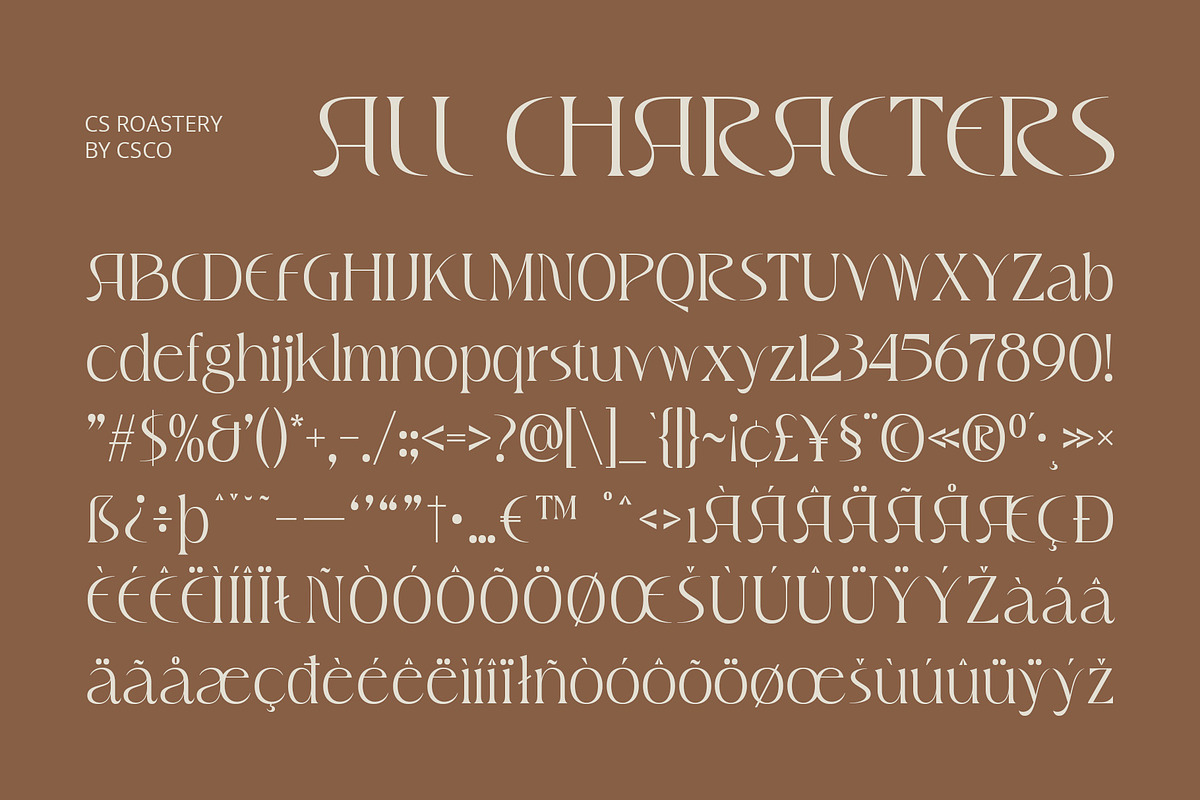CS Roastery – Elegant Font, a Serif Font by Craft Supply Co. (Photo 6 of 8)