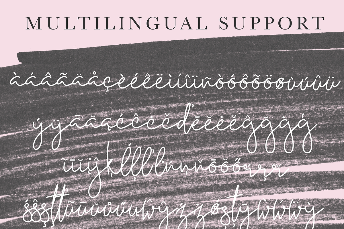 Moraine | A Handwritten Script Set, a Script Font by Wooly Pronto (Photo 6 of 7)