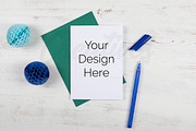 A6 Blue Greeting Card Bundle, a Print Template by Creatives STOCK (Thumbnail 6 of 7)